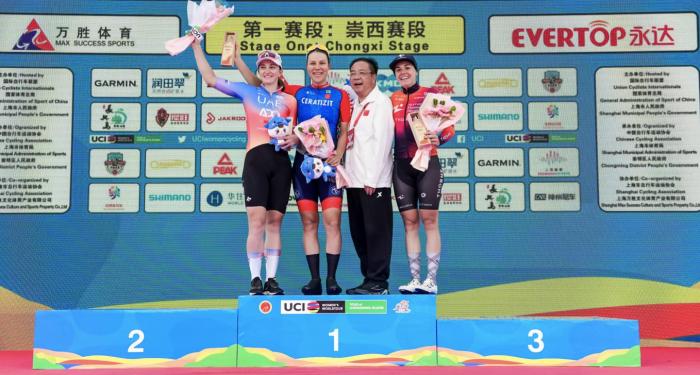 米琳·德索特夺得环崇明岛女子公路世巡赛崇西赛